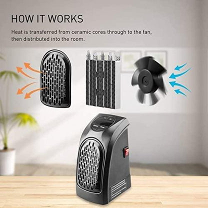 Electric Portable Handy Heater - 400W Compact